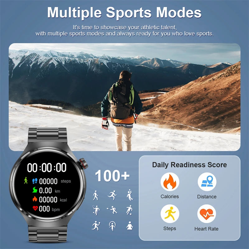 LIGE Smart Watch Men Women Bluetooth Call Watch GPS Waterproof Sports Fitness Bracelet Healthy Smartwatch Men For Huawei 2024