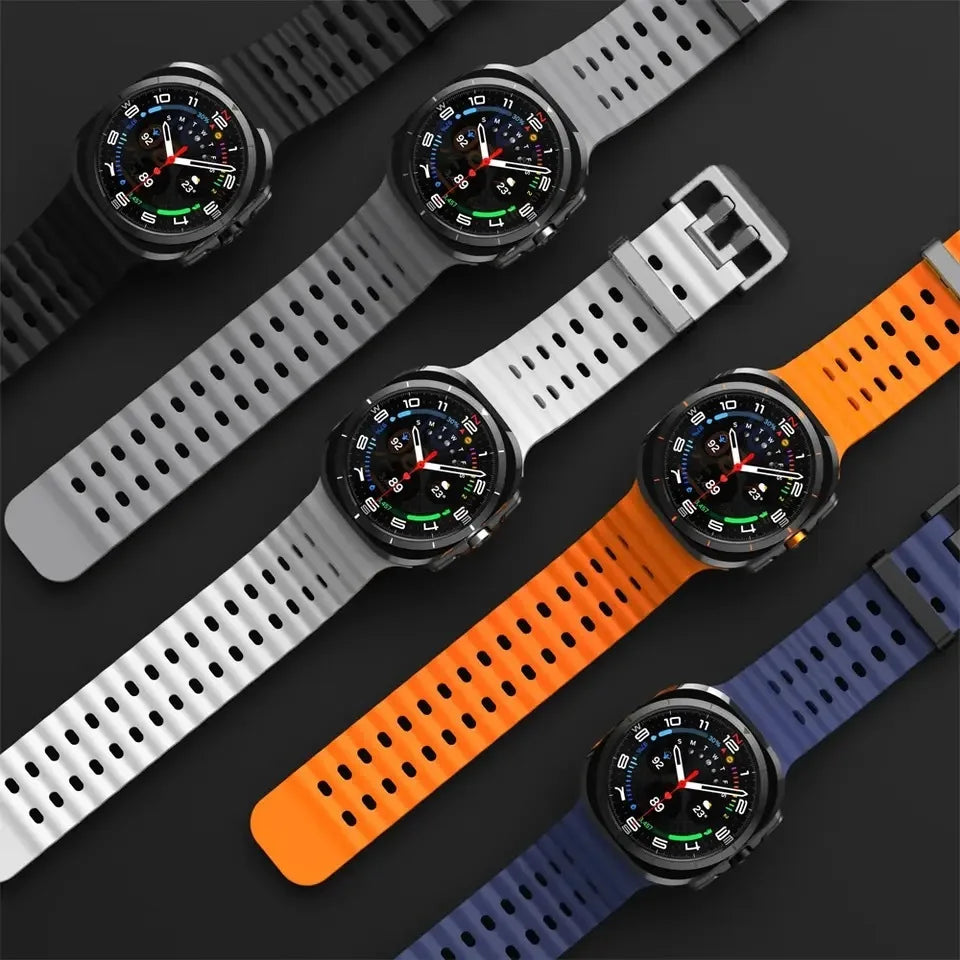 Replacement Band For Samsung Galaxy Watch 7 Ultra 47mm Strap Silicone Accessories Strap For Galaxy Watch 7 Ultra Watchband