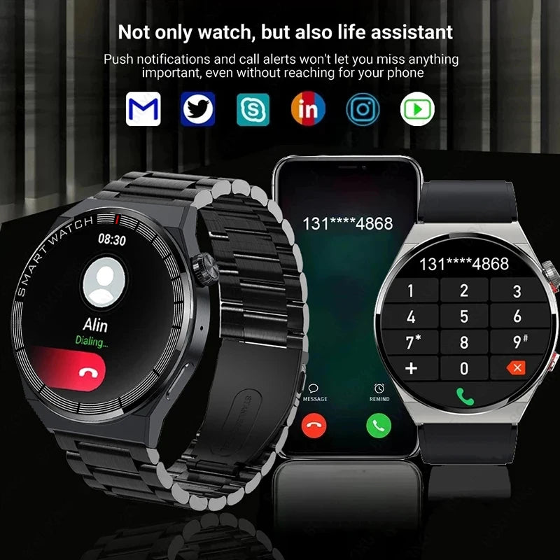 2024 New Smartwatch GT3 Pro Smart Watch Men AMOLED 466*466 HD Screen Heart Rate Bluetooth Call IP68 Waterproof Men Smart Watches