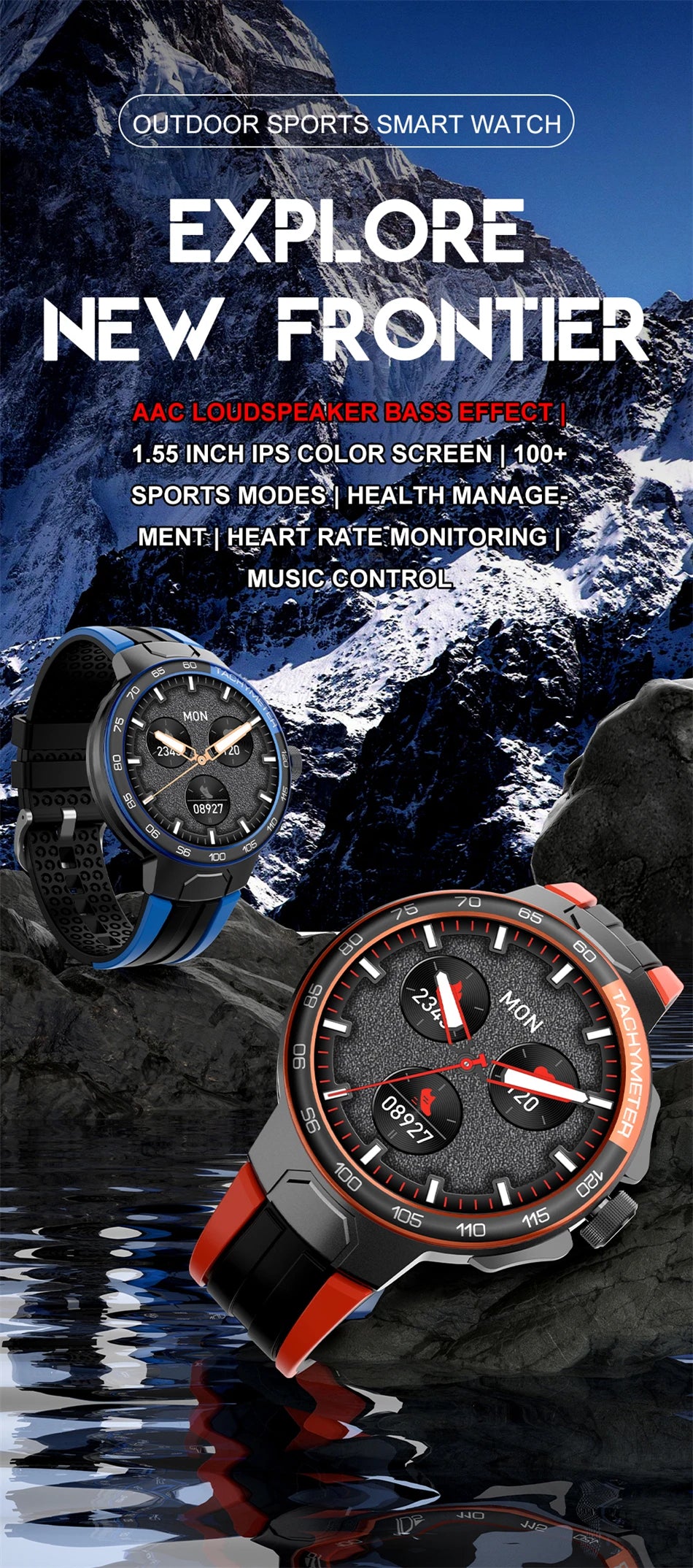 LIGE Smart Watch Men GPS Trajectory Motion Bluetooth Call Watch Men 100+Sports Fitness Tracker Heart Monitor Men Smartwatch 2024