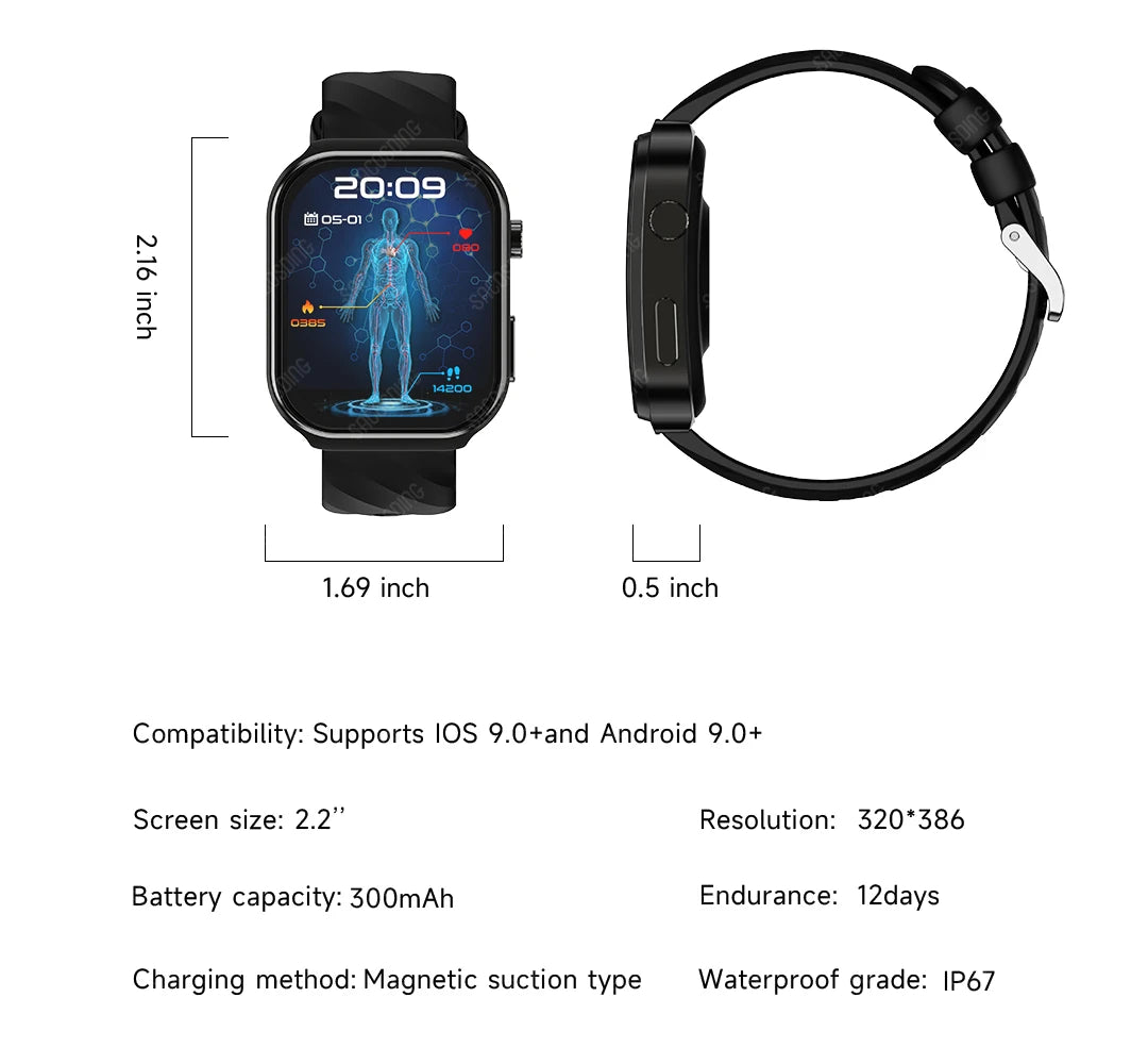 2024 New Men Women Bluetooth Call Smartwatch heart rate and blood pressure monitoring  Fitness Tracker Wristwatch  for HUAWEI