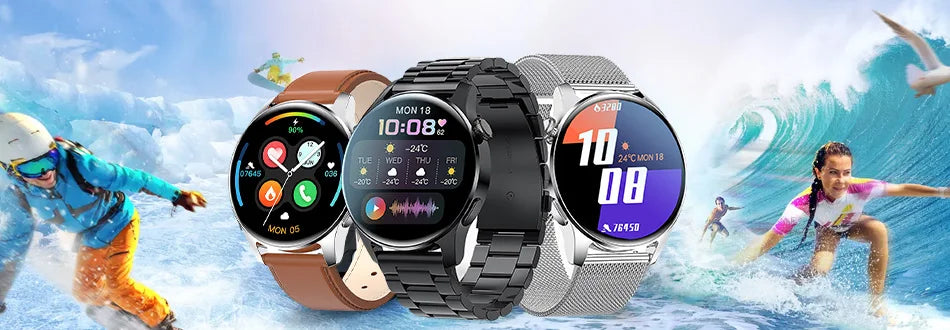 2024  New Smart Watch Body Temperature Flashlight Call Reminder Smartwatch Custom Wallpaper Sports Fitness fashion Watch For Men