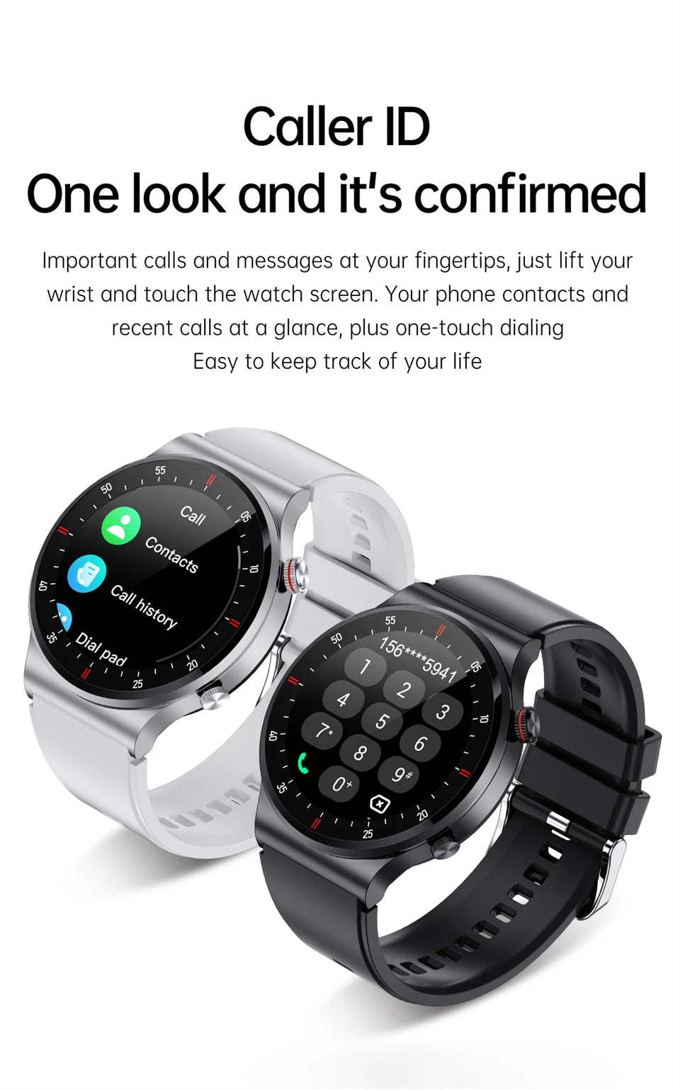 2024 Bluetooth Call Smart Watch Men HD Screen Sports Fitness Watches Waterproof Health Monitoring Smartwatch Men For Android IOS