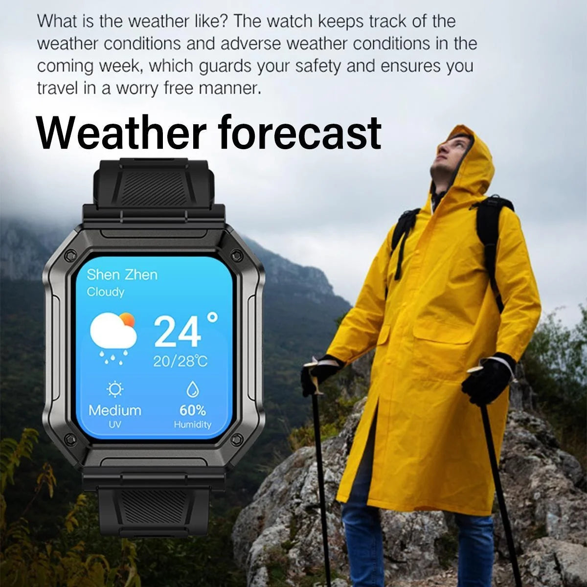 2024 NEW Military Smart Watch for Men (Answer/Make Call), 1.91 Inches HD Display Outdoor Tactical Sports Rugged Smartwatch