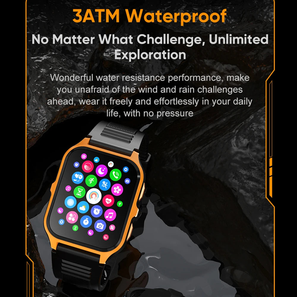 2024 New Military Outdoor 1.9" Smart Watch Men Bluetooth Call 100+ Sport modes Smartwatch IP68 Waterproof For Android iOS Phone