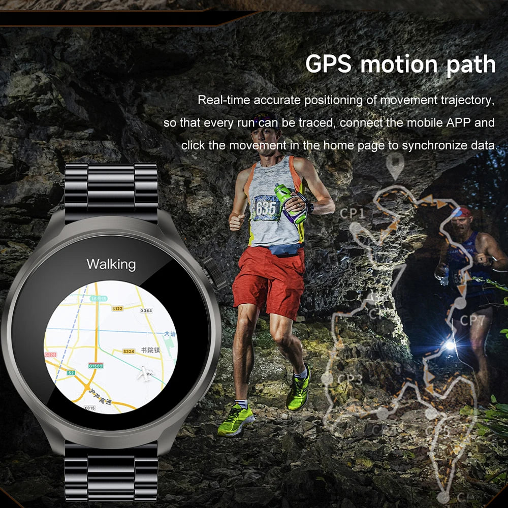 For Huawei Xiaomi 1.85 Inch Large Screen Smart Watch Men Compass 410 mAh Battery Sports Watch Bluetooth Call Man Smartwatch 2024