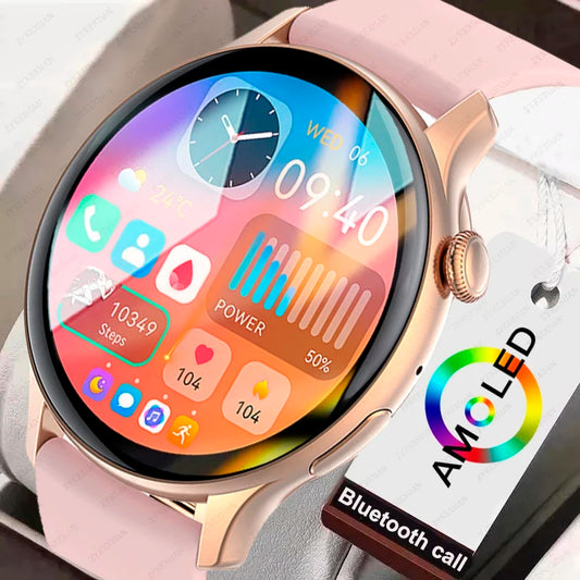 2024 Smartwatch Women 466*466 AMOLED 1.43" HD Screen Always Display Time Bluetooth Call IP68 Waterproof Sports Smart Watch Men