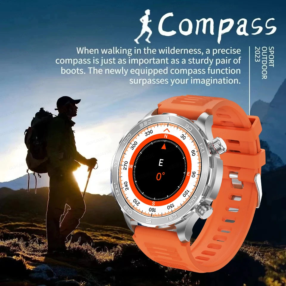 Smart Watch Men 2024 New Outdoor Sports Watches Waterproof Fitness 24-hour Heartrate Blood Oxygen Monitor Smartwatch For Xiaomi