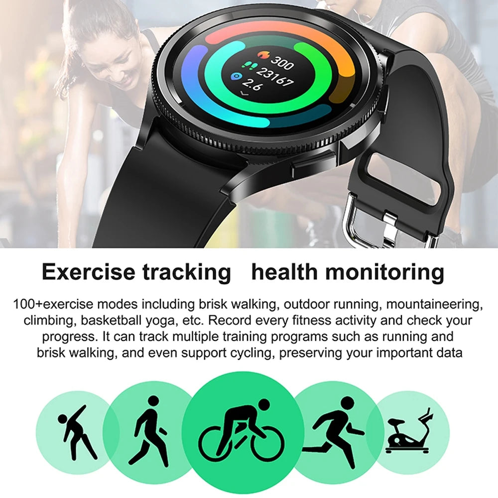 2024 New SmartWatch Men GPS Sports Fitness Watch Health Monitoring Waterproof Bluetooth Call Smart Watch Men For Android IOS