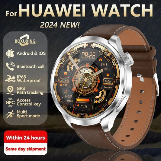 2024 New For HUAWEI GPS Sports Smart Watch Men Watch 1.85" AMOLED Screen Compass Altimeter Waterproof Bluetooth Call SmartWatch