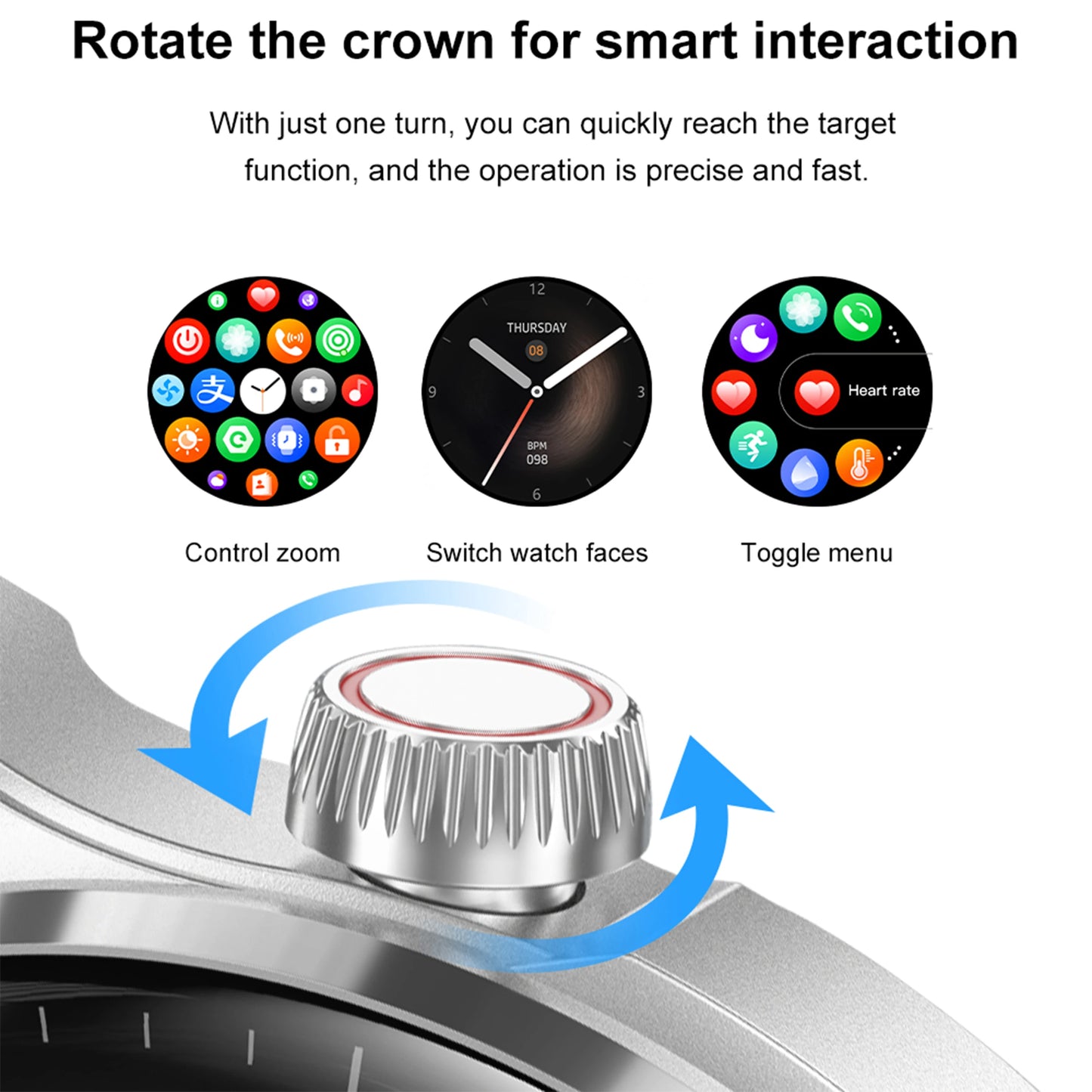 2024 New for Huawei Smart Watch Men Watch 5 Pro Max GPS Sport Tracker AMOLED HD Screen NFC Bluetooth Call Blood Sugar smartwatch