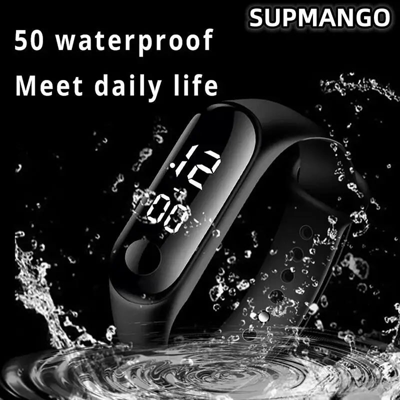 M9 Waterproof Children Watches Women Sport Wristband Bracelet Touch LED Digital Girls Watch Boys