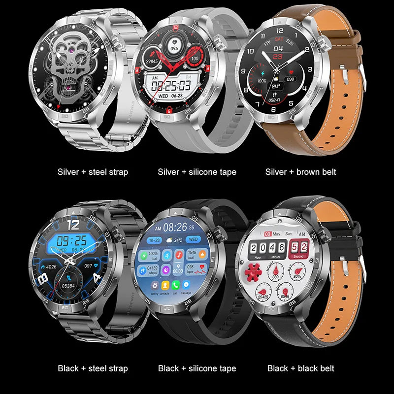 2024 New 1.85" HD Screen GPS Smart Watch Men NFC Compass Heart Rate Waterproof Sports Bluetooth Call Smartwatch Man For HUAWEI