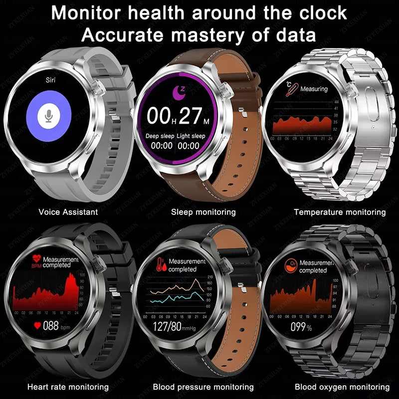 2024 For HUAWEI GPS NFC Smart Watch Men Watch Compass 1.85 inch Big Screen Bluetooth Call Health Monitor Waterproof Smartwatch