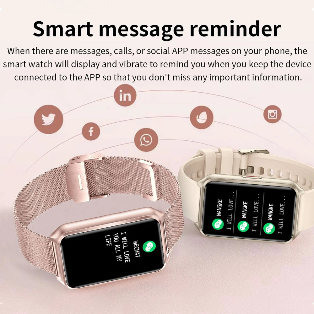 2024 New 1.57 Inch Smartwatch Women Waterproof Sports Bracelet Health Monitoring Bluetooth Call Smart Watch Men Women For Xiaomi