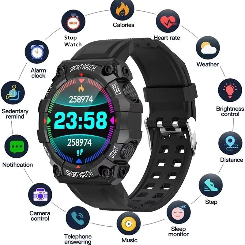 2024 New Smartwatch Health Heart Rate Bluetooth Connection Pedometer Music Weather Outdoor Fitness Tracker Smart Sports Bracelet