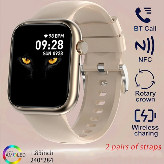 2024 New Smart Watch  Men Gift 1.83" Screen Full Touch Sport Fitness Watches  IP68 waterproof Bluetooth Women Smartwatch+Box