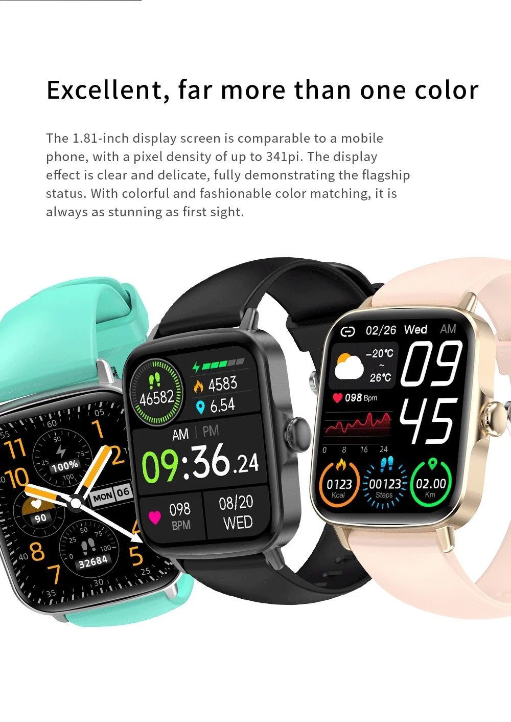 2024 Smart Watch Bluetooth Answer Call Play Music Fitness Clock Sports Waterproof Watches for Women Men for IPhone Xiaomi Huawei