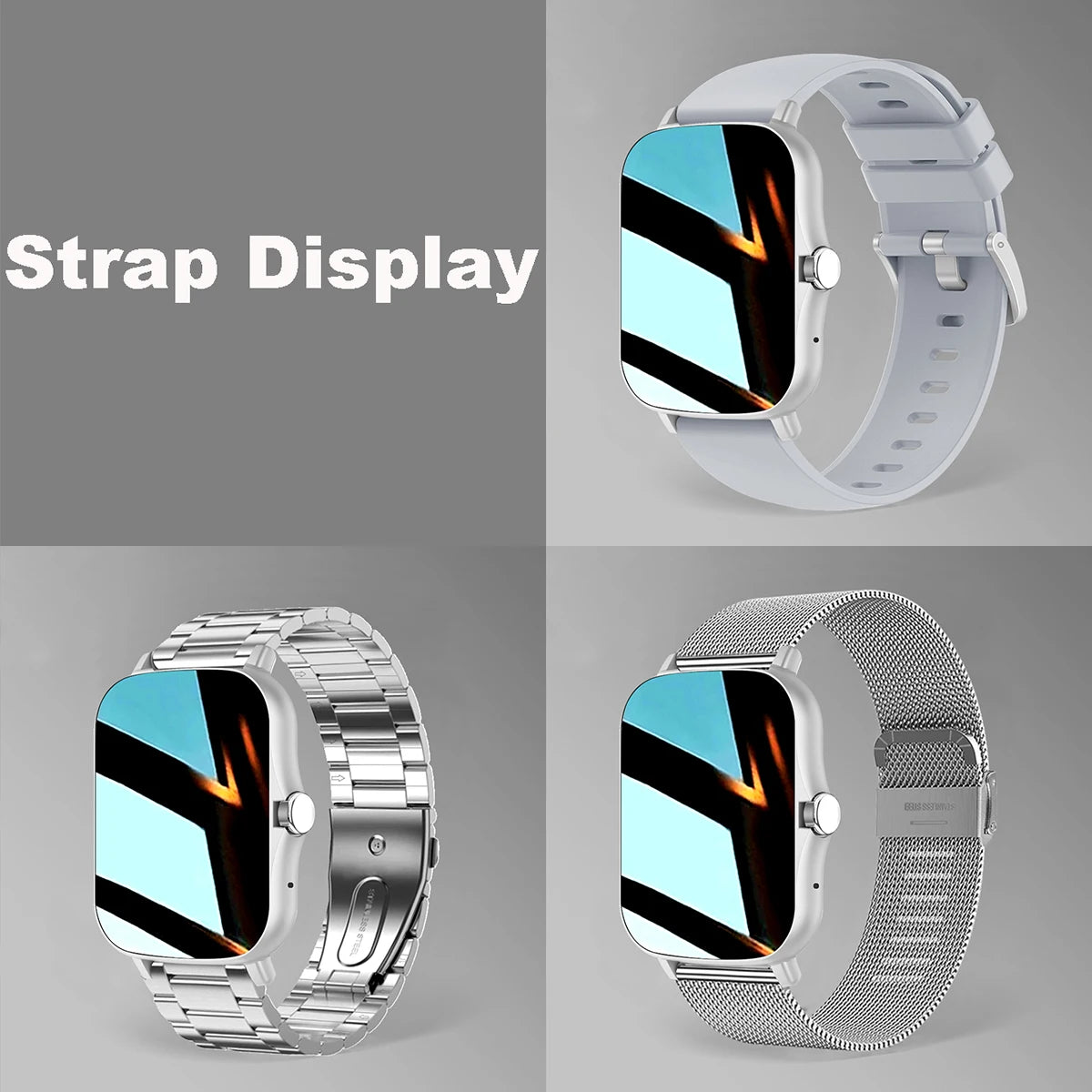 Square Smart Watch Women Men Smartwatch Touch Dial Call Music Smartclock For Android IOS Fitness Tracker Sport Smart-watch