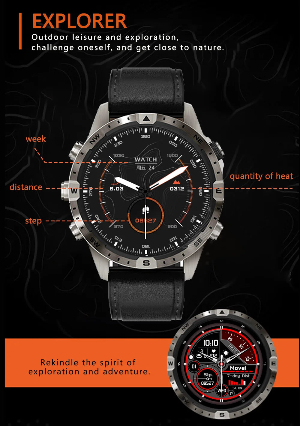 Smart Watch 2024 Gt45 Bluetooth Call Heart Rate Blood Oxygen Monitoring Outdoor Sports Dual Strap Smartwatch For Men And Women