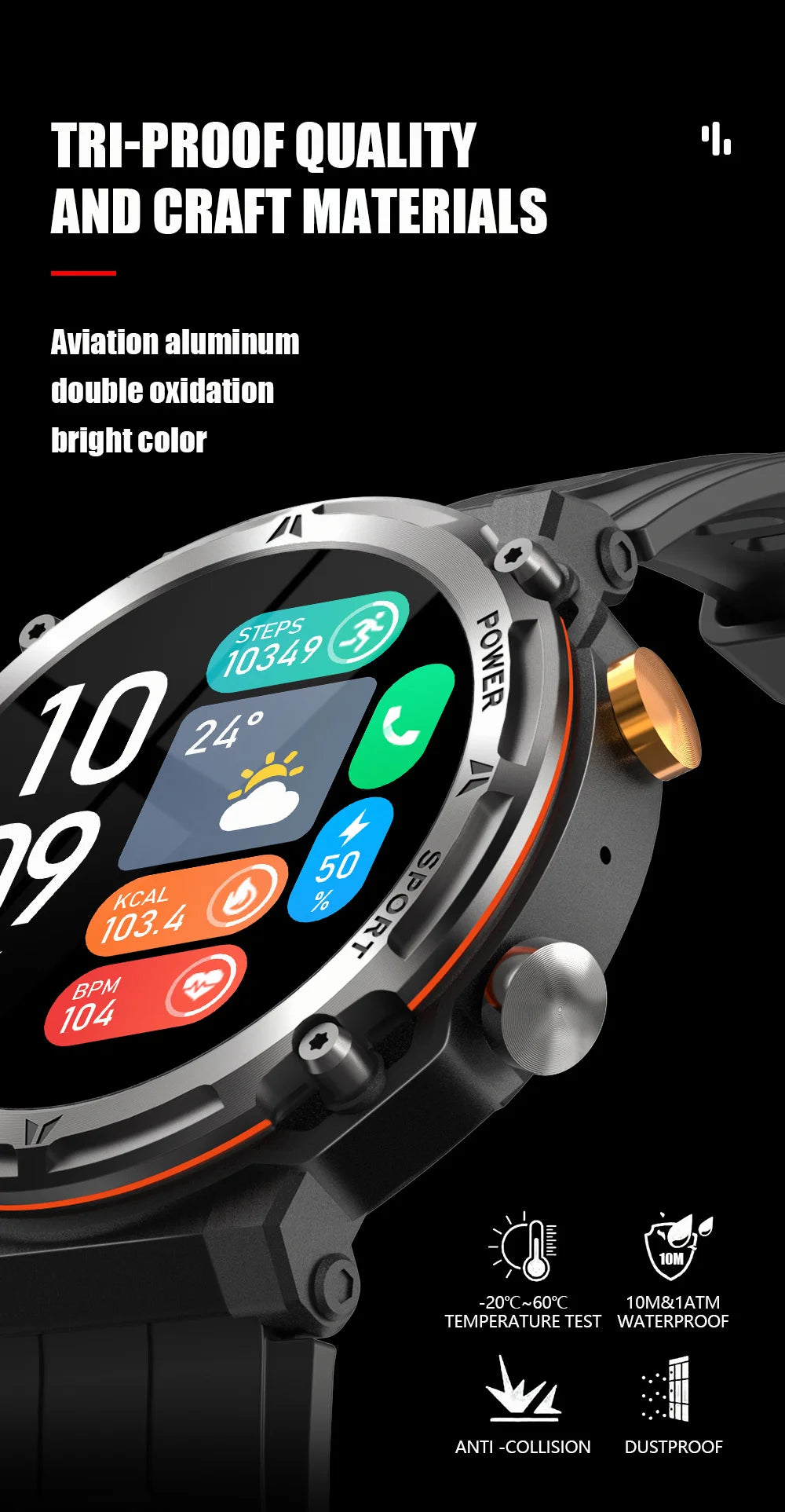 C21 Pro Smart Watch Men Outdoor for Xiaomi Android Watches Sport Fitness Tracker IP68 Waterproof Health Call Smartwatch X 2024