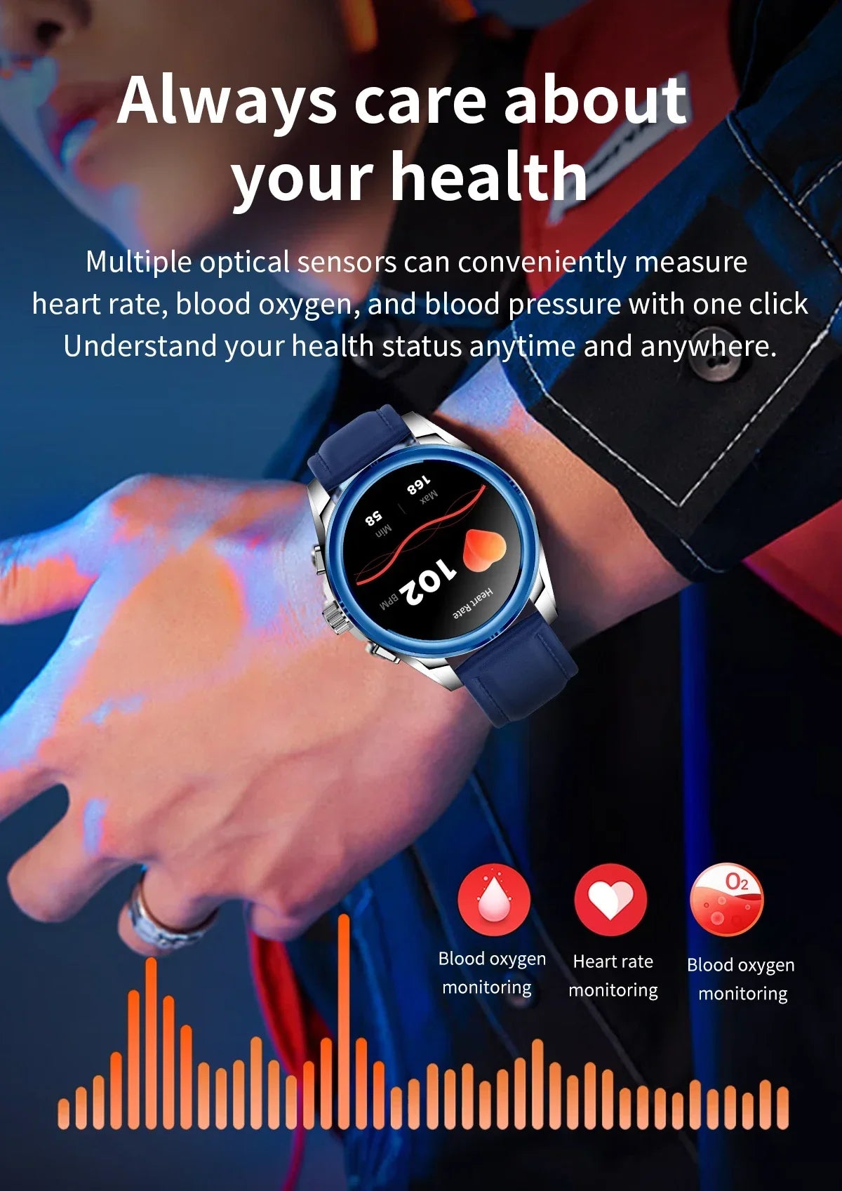 2024 Men Business Smart Watch KC83 Amoled 1.43inch HD Screen BT Call Health Monitoring Fitness Sports Tracker Smartwatch