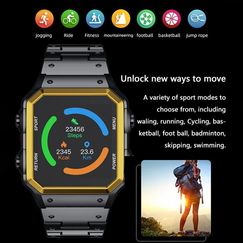 High-end Men's Smartwatch Smart Watch 2024 Men Military LEFYR AW38 Copy Brand Replica Fitness Wristband Bluetooth Call AI AW39