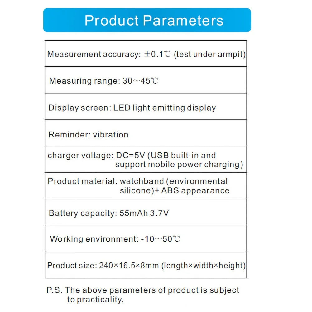 V9 LED Digital Smart Bracelet Clock Body Temperature Monitor Smart Band Wrist Watch Vibration Alarm Sports Wristband Smartband