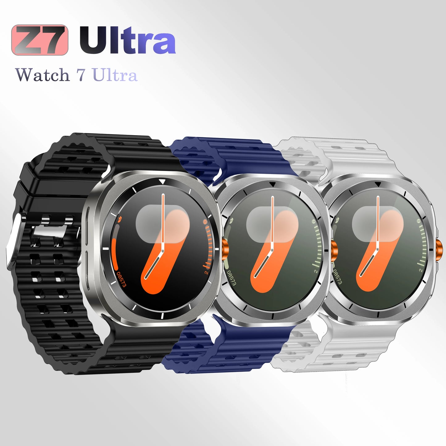 Smart Watch 2024 Z7 Compass Waterproof Wireless Charging Reloj Hombre Cmf Watch Pro 2 워치7울트라 Watch 7 Ultra Reloj Inteligente