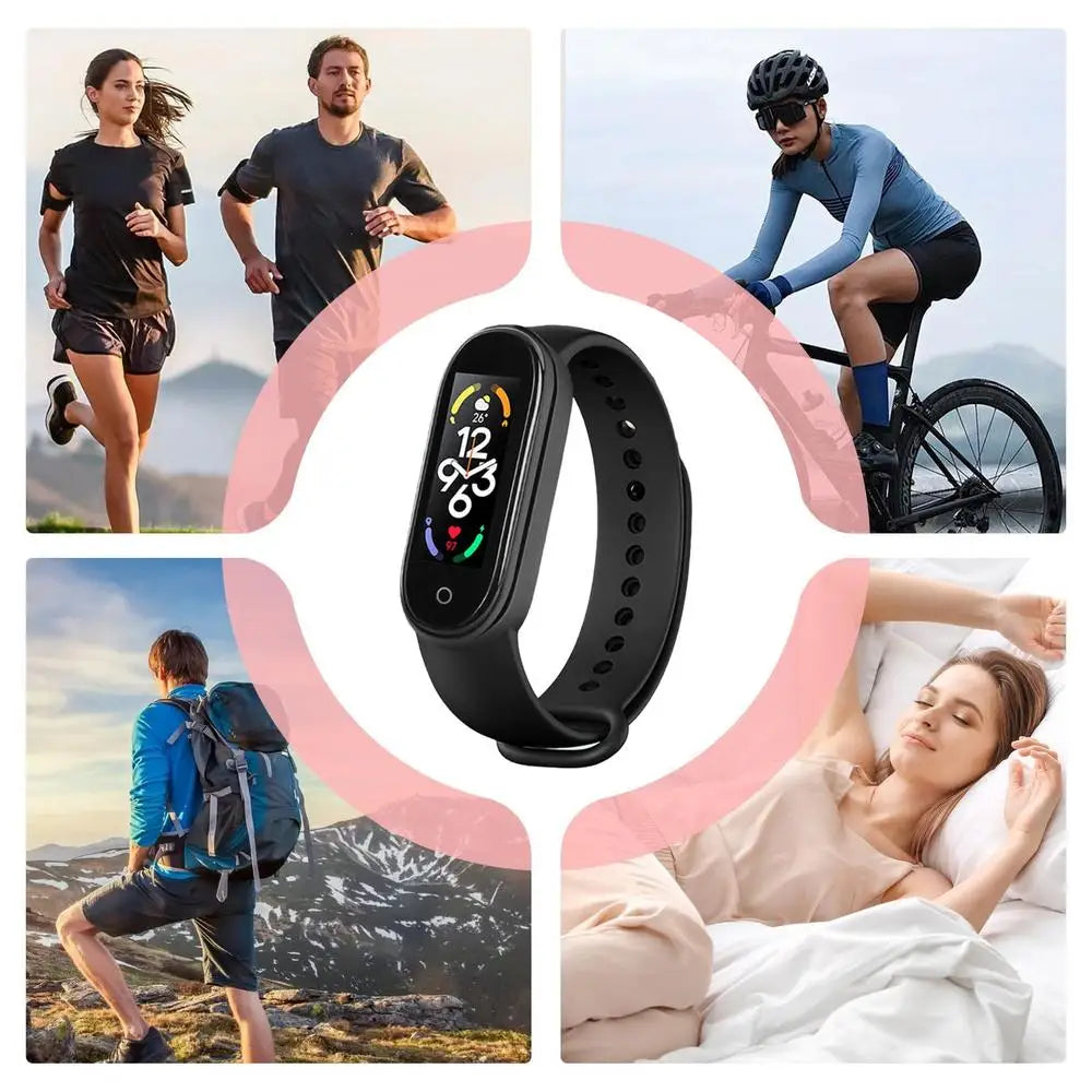 M7 Smart Watch Smartband Heart Rate Smartwatch Fitness Tracker Blood Pressure Sport Bracelet for Mi Band 7 Men Women