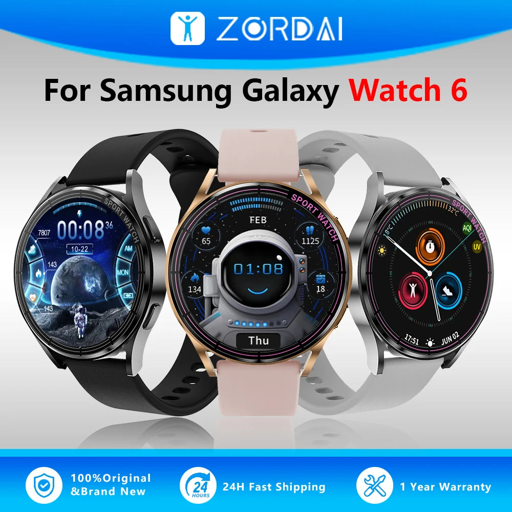 Zordai 2024 New Smart Watch OD5 Pro For Galaxy Watch 6 Bluetooth Call IP68 Waterproof NFC Sport Fitness Smartwatch For Women Men