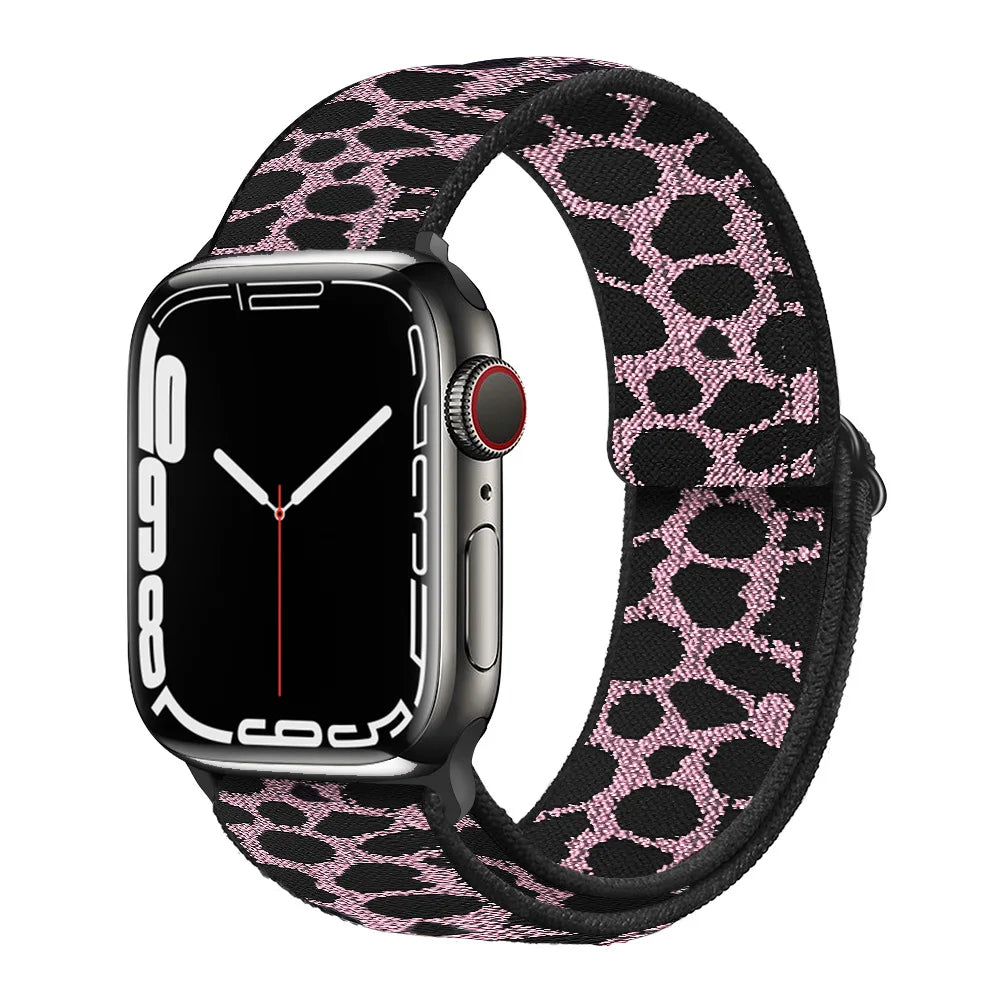 Nylon Loop Strap for Apple Watch Band 44mm 40mm 45mm 49mm 41mm 42mm 38mm 44 45 mm Bracelet iWatch Series Ultra 8 7 6 5 4 SE Band