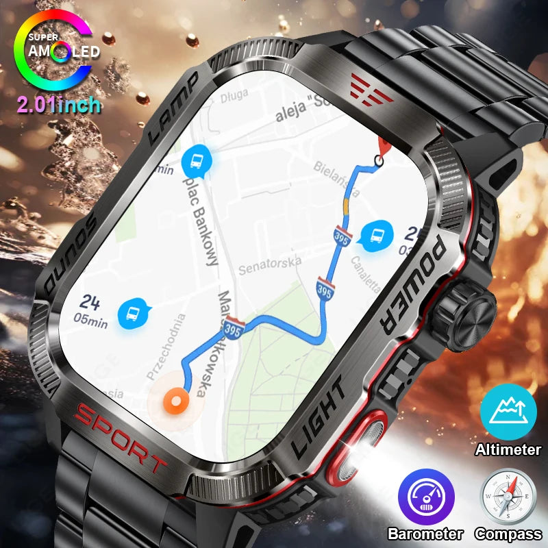 For Xiaomi Huawei GPS Track Outdoor Sport Smart Watch Men IP68 Waterproof Watches Bluetooth Call Fitness Men Smartwatch 2024 New