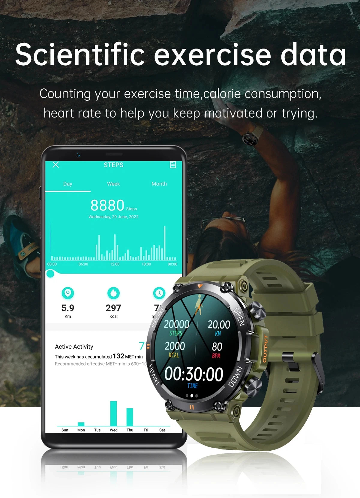 2024 New Smart Watch Men Military Health Monitor 1.39'' Bluetooth Call Fitness Waterproof Sport Smartwatch for IOS Android Phone