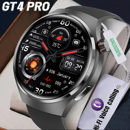 2024 NFC Man Smart Watch GPS Motion Track Blood Sugar Monitoring Watches For Men Sport IP68 Waterproof Bluetooth Call Smartwatch