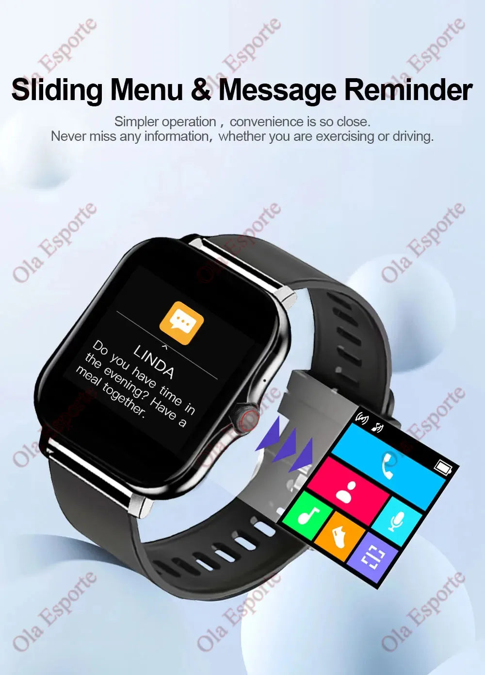 Smart Watch For Men Women Gift 1.44" Screen Full Touch Sports Fitness Watches Bluetooth Calls Digital Smartwatch Wristwatch 2024