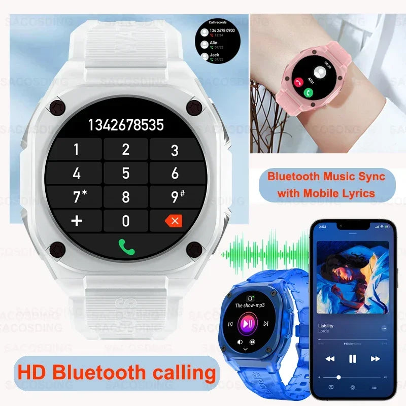 2024 Voice Calling Smartwatch Men Health Monitoring 5ATM Waterproof Smart Notifications Voice Assistant Sports Smart Watch Women