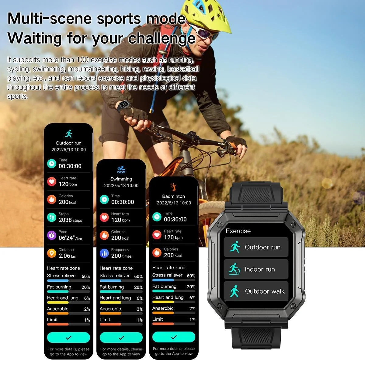 2024 NEW Military Smart Watch for Men (Answer/Make Call), 1.91 Inches HD Display Outdoor Tactical Sports Rugged Smartwatch