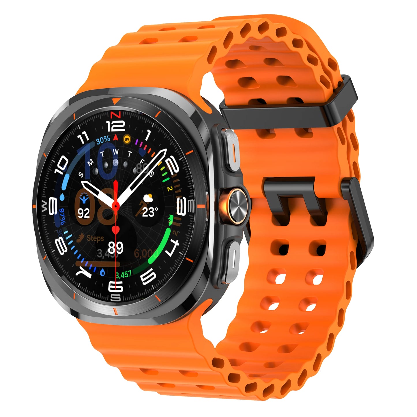 Galaxy Watch Ultra Marine Band Accessories Silicone Sport Bracelet correa For Samsung Galaxy Watch 7 Ultra 47mm Original Strap