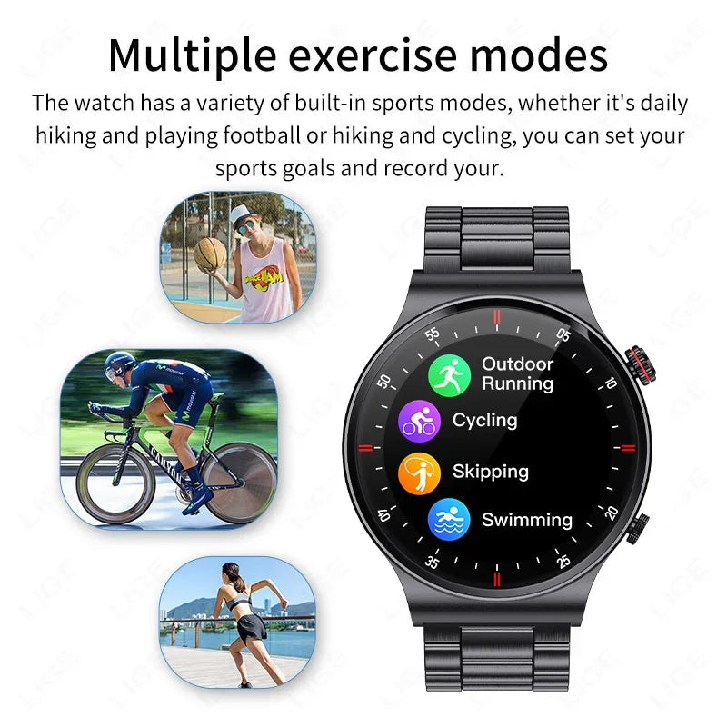 2024 Bluetooth Call Smart Watch Men HD Screen Sports Fitness Watches Waterproof Health Monitoring Smartwatch Men For Android IOS