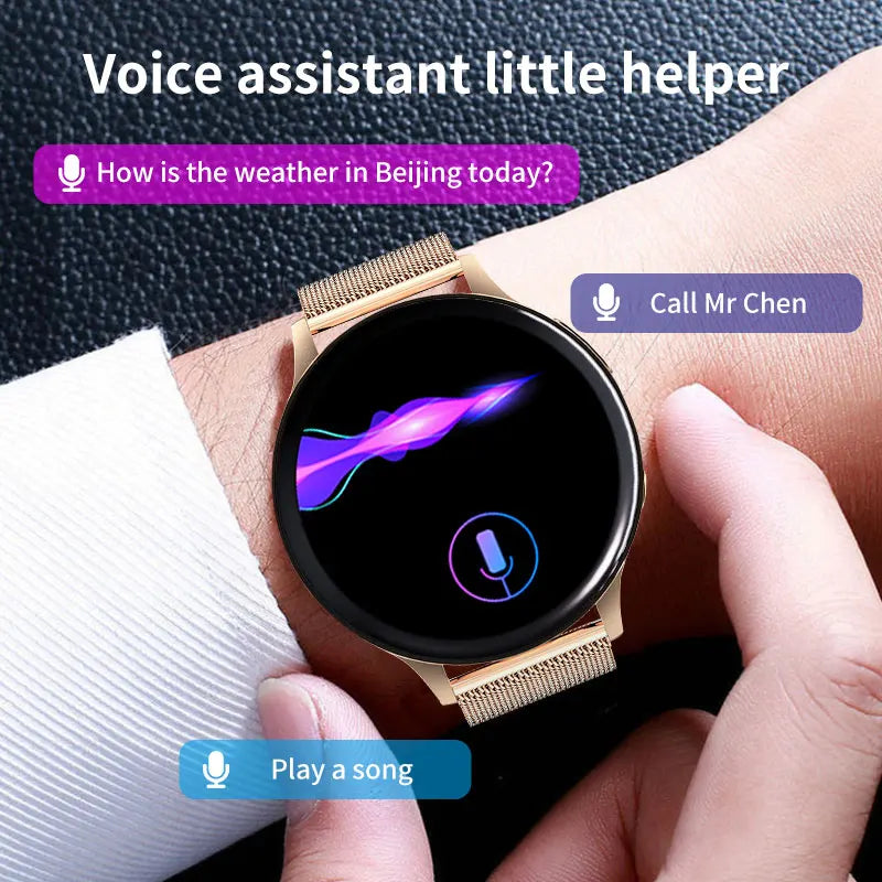 LIGE New Smart Watch 2024 Wireless Charging Smartwatch Bluetooth Calls Watches Men Women Fitness Bracelet Custom Watch Face +Box