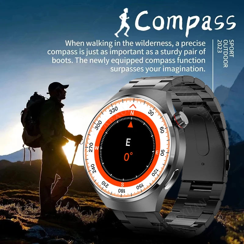 For Huawei Watch 4 PRO Smart Watch Men AMOLED HD Screen Bluetooth Call GPS NFC Heart Rate Sports Waterproof SmartWatch 2024 New