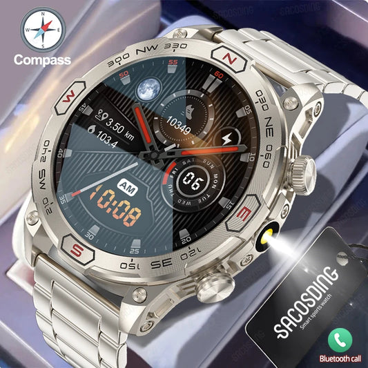 2024 New GPS Track Outdoor Sports Smart Watch 466*466 AMOLED 1.43" Screen 1ATM Waterproof Watches Mens Bluetooth Call Smartwatch