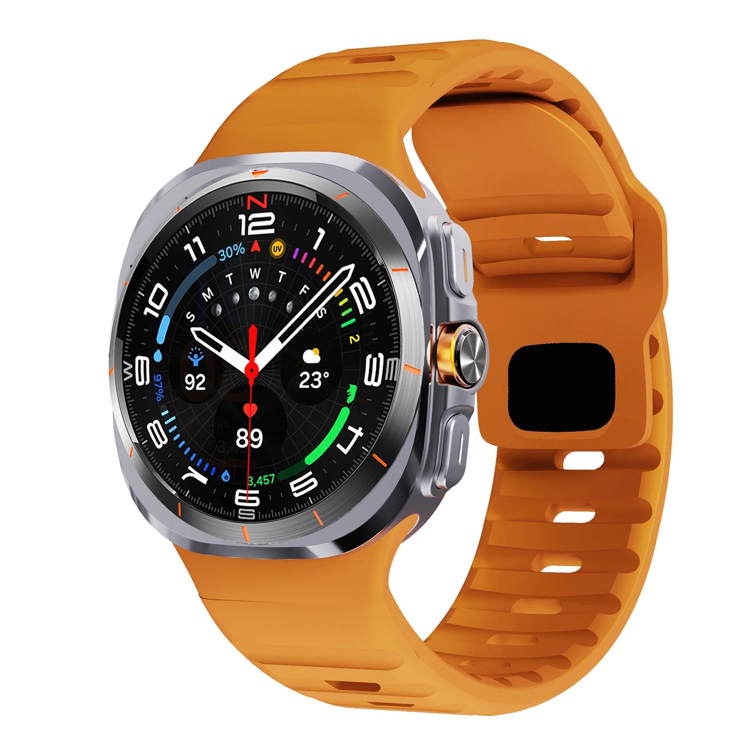 Sport Silicone For Samsung Galaxy Watch 7 Ultra Strap 47mm Accessories correa Bracelet For Samsung Galaxy Watch ultra band 47 mm