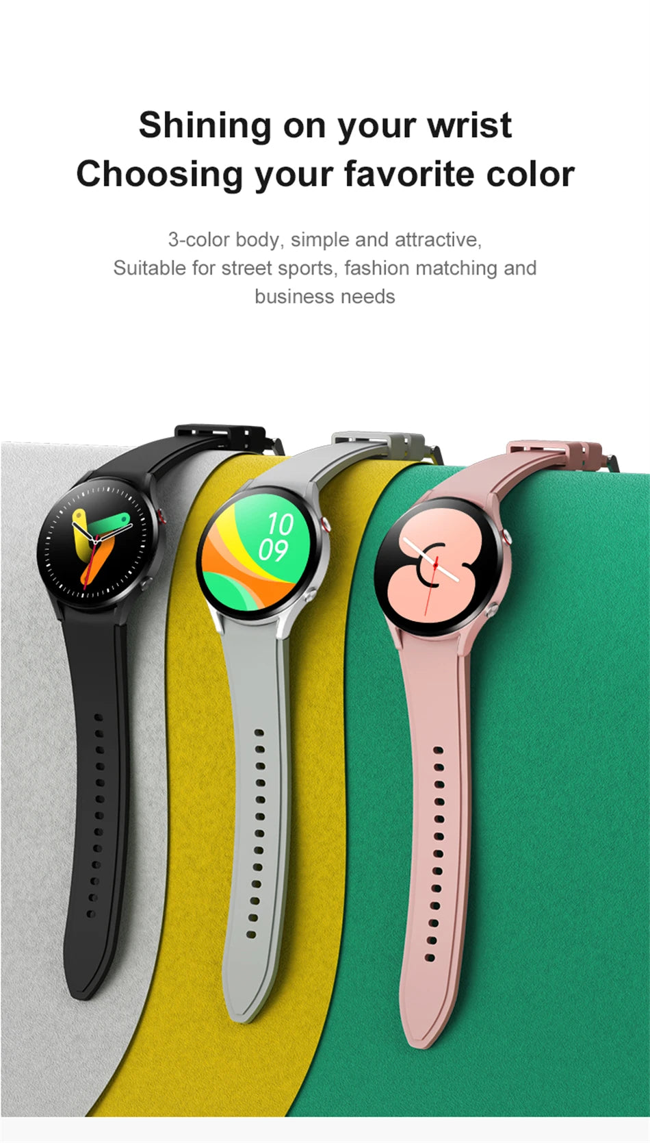 2024 New For Huawei Xiaomi Fashion Women's Smart Watch 1.43 inch AMOLED HD Screen Heart Rate Sports Voice Calling SmartWatch Men