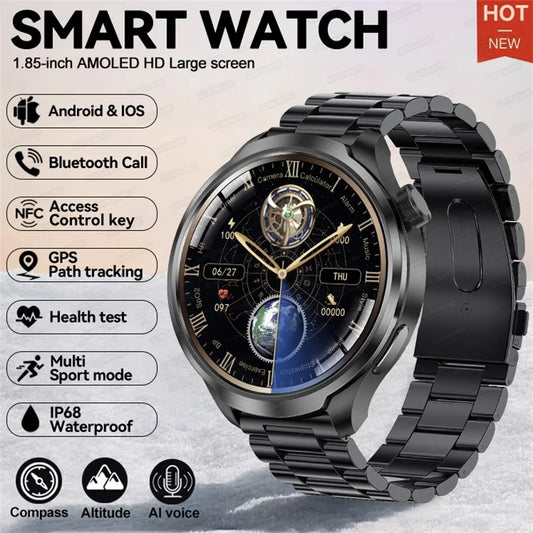 2024 New For HUAWEI Outdoor Sports Smart Watch 1.85'' HD Screen Men GPS Compass Altimeter Waterproof Bluetooth Call SmartWatches