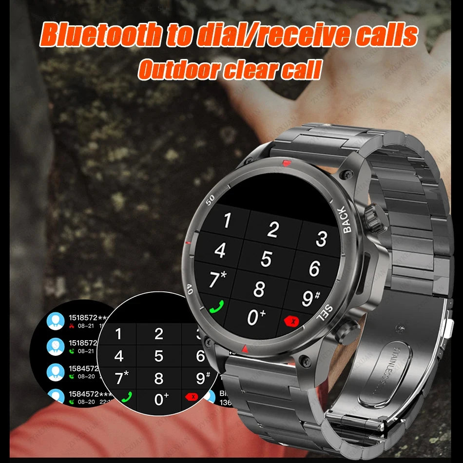 2024 New Smart Watch Men GPS NFC Full Circle Touch Screen Bluetooth Call Men Smartwatch Waterproof Sport Activity Fitness Watch