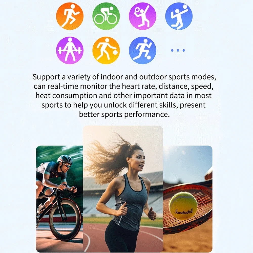 2024 New Fashion Women Smart Watch Heart Rate Blood Oxygen Exercise Fitness Watches Bluetooth Call Waterproof Smartwatch Women