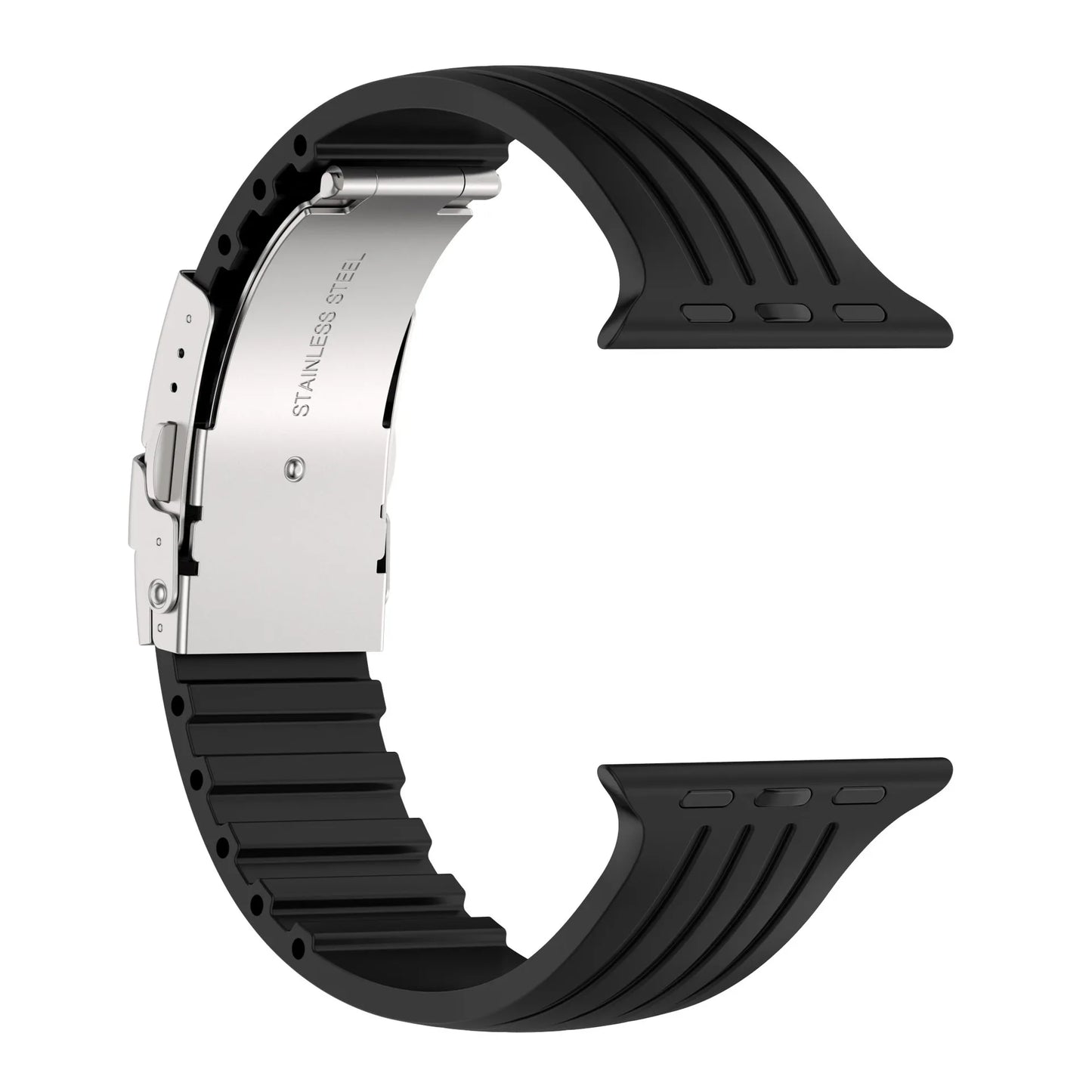 Strap For Apple Watch band 44mm 40mm 49mm 45mm 41mm 38mm 42mm 40 mm Silicone bracelet correa iwatch ultra 2 series 3 6 se 7 8 9