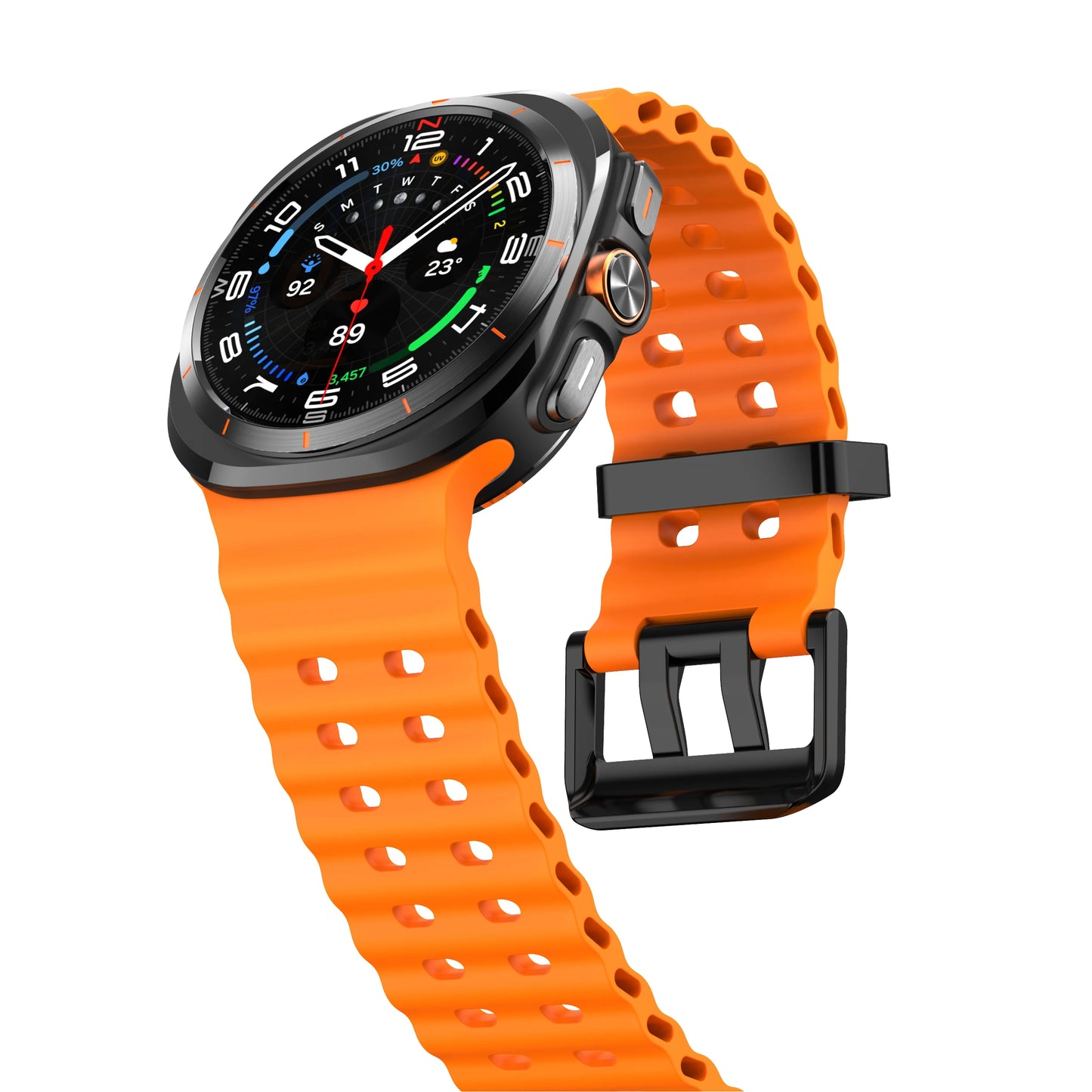 Galaxy Watch Ultra Marine Band Accessories Silicone Sport Bracelet correa For Samsung Galaxy Watch 7 Ultra 47mm Original Strap